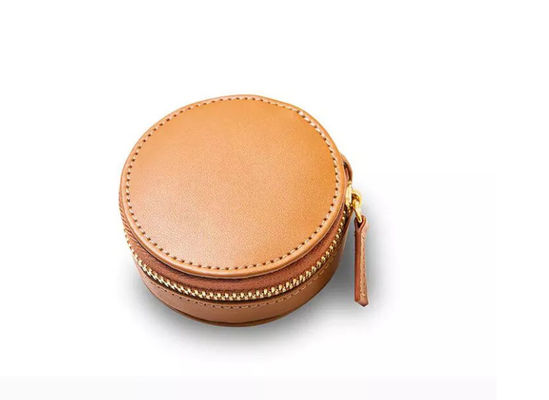 Minimalistische Pu-QC Mini Jewelry Box With Zipper Deboss van de Leerdoos