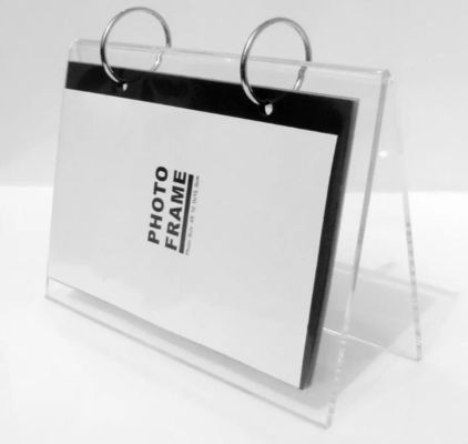 Van de de Vertoningstribune van de douane de Duidelijke Acrylkalender Tweezijdige Omlijsting