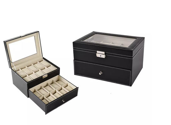 20pcs MDF Houten Verpakkende het Horloge Verpakkende Dozen ISO9001 van de Dozeninzameling