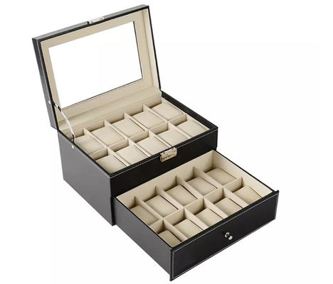 20pcs MDF Houten Verpakkende het Horloge Verpakkende Dozen ISO9001 van de Dozeninzameling