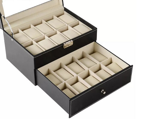 20pcs MDF Houten Verpakkende het Horloge Verpakkende Dozen ISO9001 van de Dozeninzameling