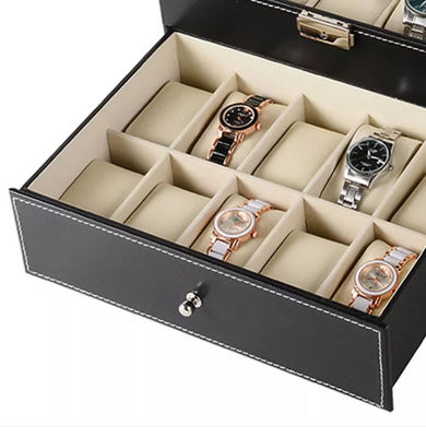 20pcs MDF Houten Verpakkende het Horloge Verpakkende Dozen ISO9001 van de Dozeninzameling