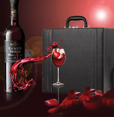 Van de de Wijnfles van WHISKYbrandy wine packaging boxes het met de hand gemaakte de Giftdoos In reliëf maken