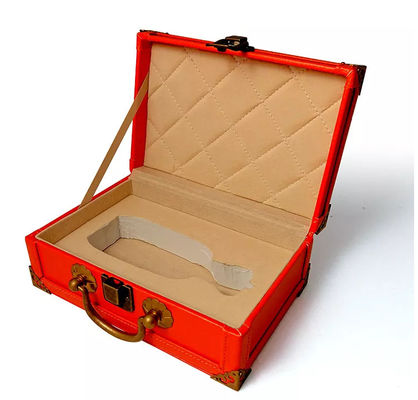 MDF PU lederen doos Stroomden parfum koffer geschenkdoos handgemaakt