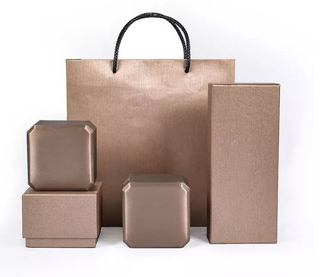 Stevige PU lederen doos Kaki papieren geschenkverpakking ISO9001