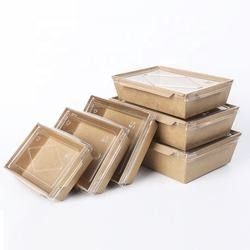 Meeneem Aangepaste Voedsel Verpakkingsvakje/Kraftpapier-Document Voedselvakje ODM FSC