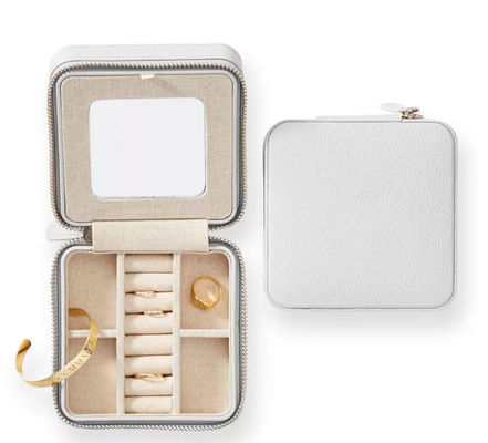 van de het Leerdoos van de ontwerpkoe Pu het Geval van de Organisatorexquisite travel jewelry
