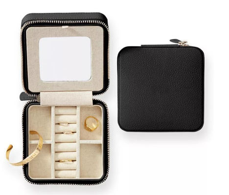 van de het Leerdoos van de ontwerpkoe Pu het Geval van de Organisatorexquisite travel jewelry