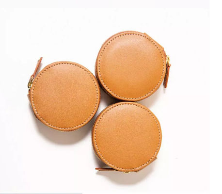 Minimalistische Pu-QC Mini Jewelry Box With Zipper Deboss van de Leerdoos