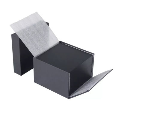 Aangepast Zwart Matte Single Watch Boxes Pu-Houten Leervierkant