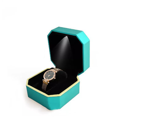 OEM Doos van het de Doos Met de hand gemaakte Geleide Horloge van het Achthoekpolshorloge de Verpakkende
