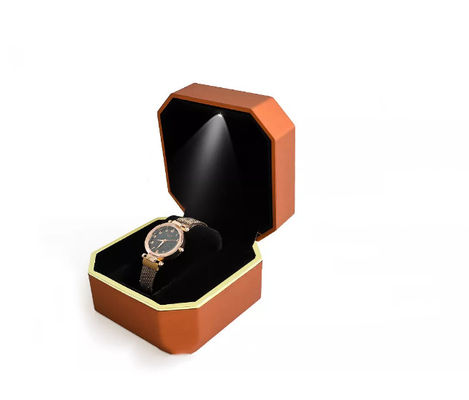 OEM Doos van het de Doos Met de hand gemaakte Geleide Horloge van het Achthoekpolshorloge de Verpakkende