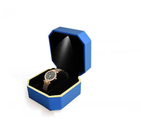 OEM Doos van het de Doos Met de hand gemaakte Geleide Horloge van het Achthoekpolshorloge de Verpakkende