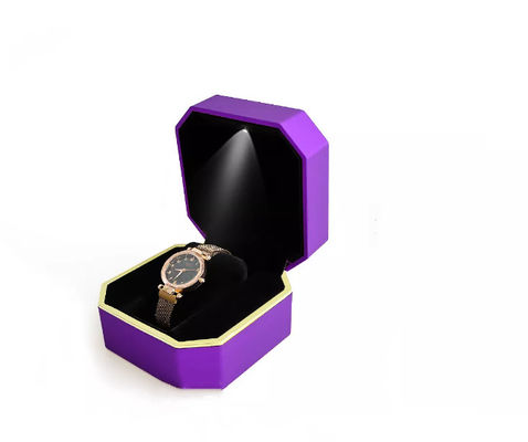 OEM Doos van het de Doos Met de hand gemaakte Geleide Horloge van het Achthoekpolshorloge de Verpakkende