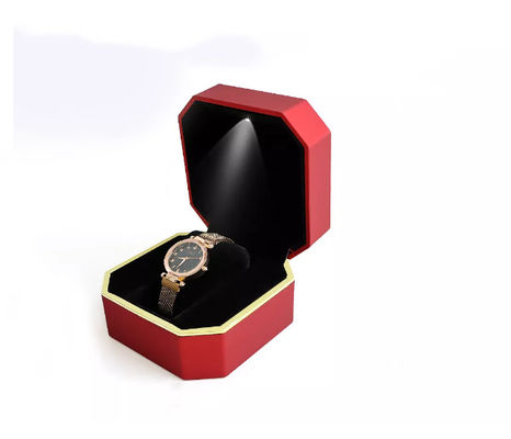 OEM Doos van het de Doos Met de hand gemaakte Geleide Horloge van het Achthoekpolshorloge de Verpakkende