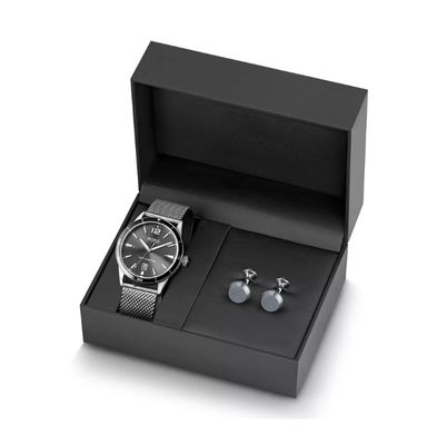 Zwarte de Doosgift die van het Kartonhorloge 2mm Dikte ISO9001 verpakken: 2008