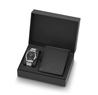 Zwarte de Doosgift die van het Kartonhorloge 2mm Dikte ISO9001 verpakken: 2008