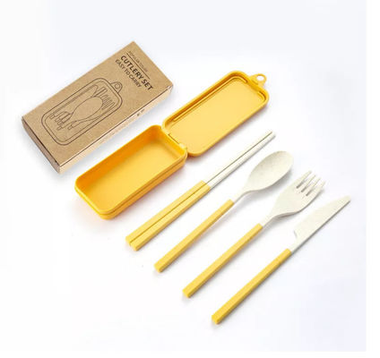 3 stukdiner de Vastgestelde Reis van de Verpakkingsdoos met het Vouwen van het Vaatwerk van Eetstokjesspork