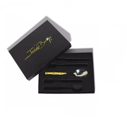 De hete het Stempelen Logo Dinnerware Packaging Boxes ISO Doos van de Bestek Vastgestelde Gift