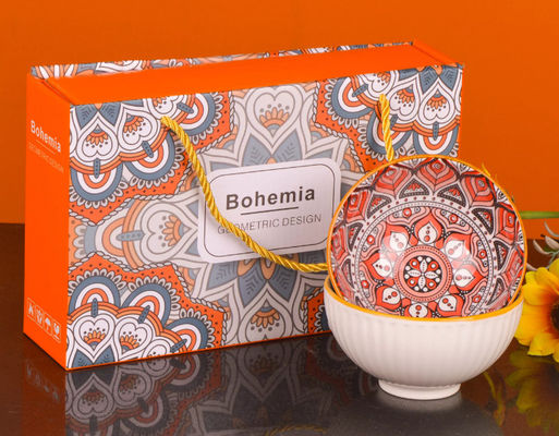 De Japanse van de de Dozen Ceramische Kom van het Stijlvaatwerk Verpakkende Doos van de het Diner Vastgestelde Gift