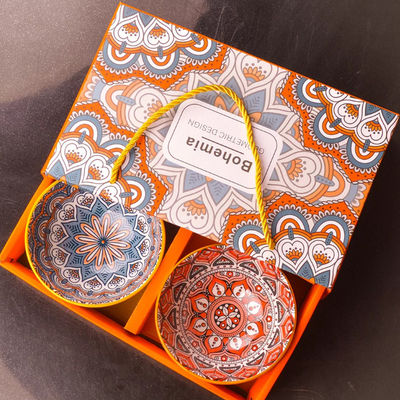 De Japanse van de de Dozen Ceramische Kom van het Stijlvaatwerk Verpakkende Doos van de het Diner Vastgestelde Gift
