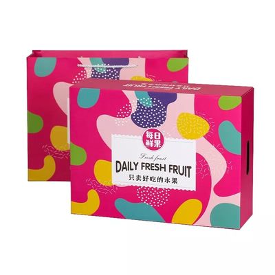 Douane Gedrukte OEM van Fruit Verpakkende Dozen ODM Plantaardige Verpakkingsdoos