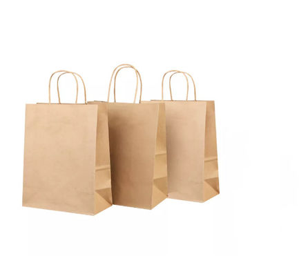 Het vernissen van Kraftpapier-Document Handtas recycleerde Bruine Kraftpapier-Document Zaksgs