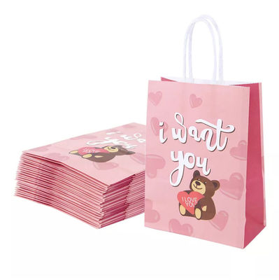 Het Document van valentijnskaartenkraftpapier de Giftzak Debossing van het Handtascmyk Kraftpapier Witboek