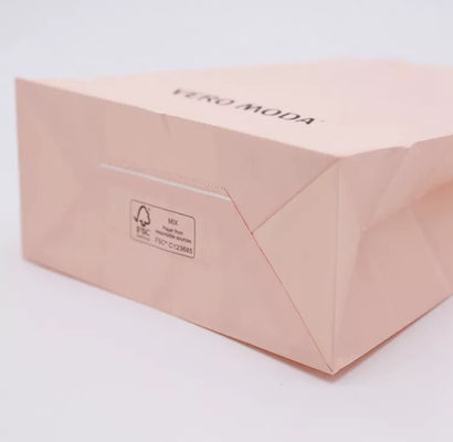ODM Roze Kraftpapier Document het Handvatzak ISO9001 van het Zak Biologisch afbreekbare Flard