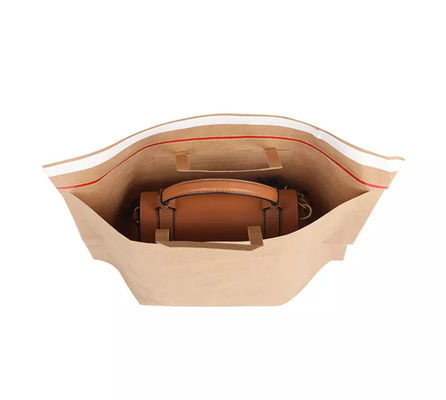 Biologisch afbreekbaar Kraftpapier-Document Handtascmyk Kraftpapier Document Tote Bag ISO
