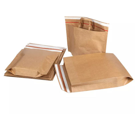 Biologisch afbreekbaar Kraftpapier-Document Handtascmyk Kraftpapier Document Tote Bag ISO