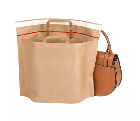Biologisch afbreekbaar Kraftpapier-Document Handtascmyk Kraftpapier Document Tote Bag ISO
