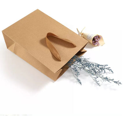 Aangepaste Kraftpapier-Document Composteerbare Handtas/het Winkelen Gerecycleerd Zak