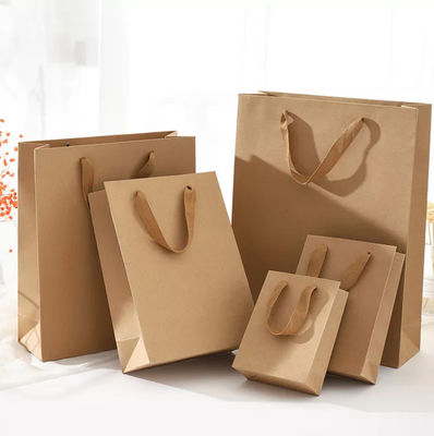 Aangepaste Kraftpapier-Document Composteerbare Handtas/het Winkelen Gerecycleerd Zak