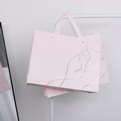 Kraftpapier Gerecycleerde het Handvat van Boodschappentas Kartonnen Drawstring het Winkelen Zak
