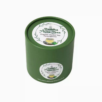 C1S C2S Art Paper Kraft Cylinder Packaging voor Koffie Bean Bath Salt Tea
