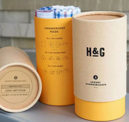 Gerecycleerd het Document van Karton Verpakkend Cilinders 600GSM 900GSM Kraftpapier Buisvakje