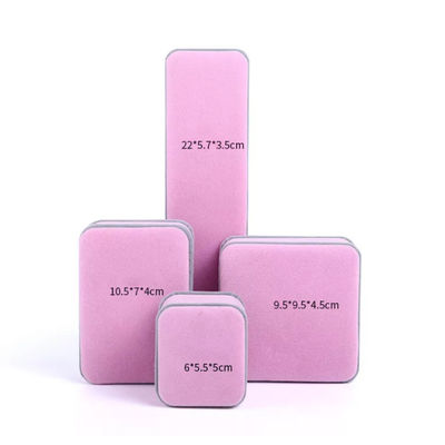 OEM Ring Necklace Packaging Box Pink de Doos ISO9001 van Fluweeljuwelen
