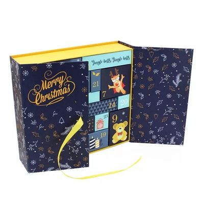 Rechthoekige OEM van de Giftdozen van het Kerstmiskarton ODM Advent Calendar Boxes