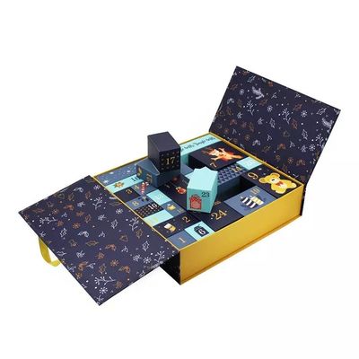 Rechthoekige OEM van de Giftdozen van het Kerstmiskarton ODM Advent Calendar Boxes