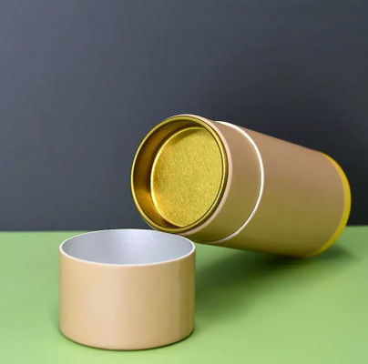 Aangepaste Karton Cilindrische Verpakkende Doos met Metaal binnen Deksels