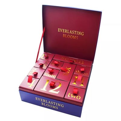 Van de Kerstmiskalender van CMYK/van Pantone Kartonnen de Giftdoos voor Koekjessuikergoed