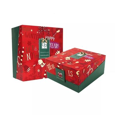 Van het Kerstmiskarton van de douanedruk van de Giftdozen Decoratieve Kerstmis Eve Box