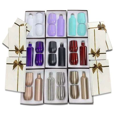 van het de Wijnglas van 500ml 12oz van de de Gift de Vastgestelde Doos Stemless Roestvrij staal Geïsoleerde Sublimatie