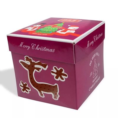 CMYK-van het Kerstmiskarton van de Compensatiedruk de Giftdozen 6 X 3,5 X 3,5 Duim