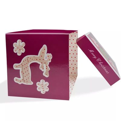 CMYK-van het Kerstmiskarton van de Compensatiedruk de Giftdozen 6 X 3,5 X 3,5 Duim
