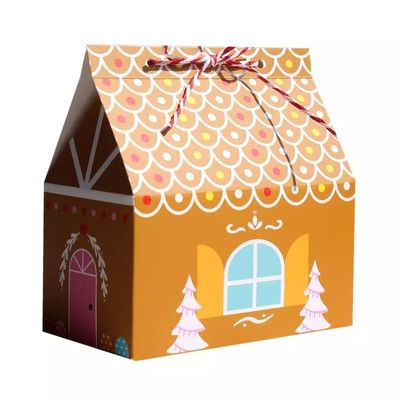 De Dozen van de Kerstmisgift van de huisvorm voor Suikergoed Beschikbaar Karton