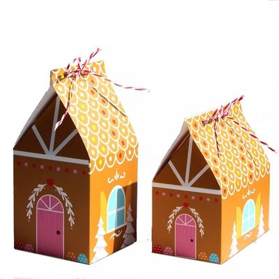 De Dozen van de Kerstmisgift van de huisvorm voor Suikergoed Beschikbaar Karton