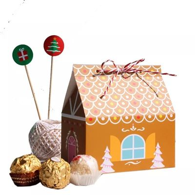 De Dozen van de Kerstmisgift van de huisvorm voor Suikergoed Beschikbaar Karton