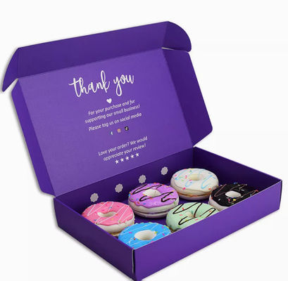 Het Voedseldocument van de bakkerijcake Verpakkingsvakje Ingelaste CMYK Kleur Debossing